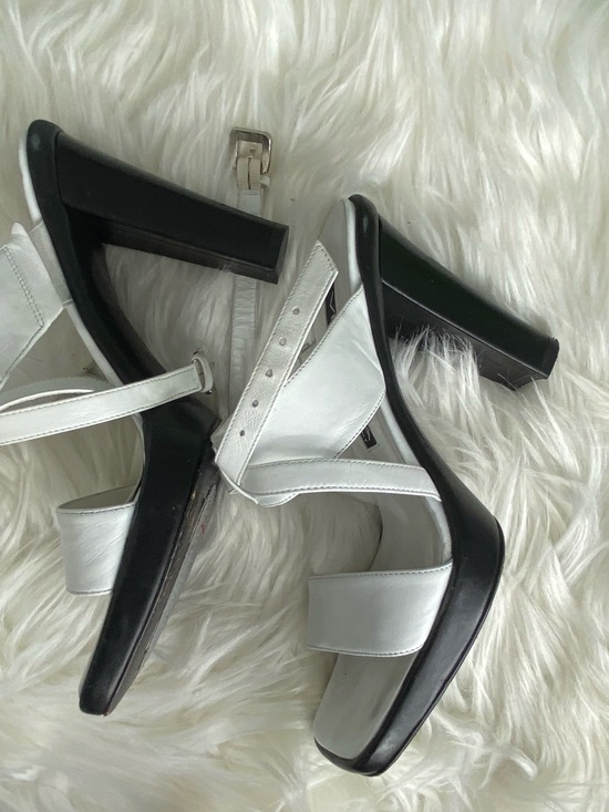 Via Spiga Shoes - ‼️Made in Italy Via Spiga Silver and Black Platform Heeled Sandals
